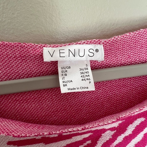 VENUS Palm Print Off-Shoulder Sweater - Small - NWOT - Picture 6 of 7